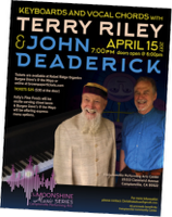 Terry Riley and John Deaderick performing at Camptonville Community Center